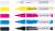 Brush Pen "Ecoline" waterverf, set van 4 kleuren + blender - Primary