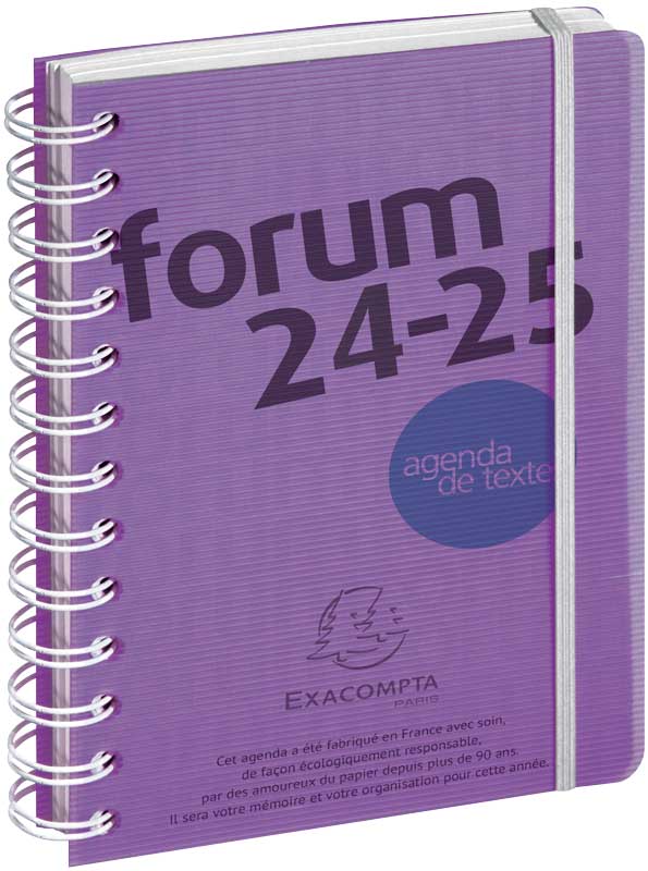 Agenda Journalier Forum Linicolor 1 jour par page, 12x17cm - Assorti