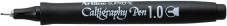 Feutre pointe nylon "Supreme Calligraphy" 1.0mm, avec grip ergonomique - Noir