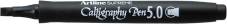 Nylonpuntstift "Supreme Calligraphy" 5.0mm, met ergonomische grip - Zwart