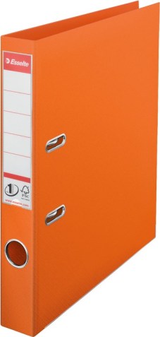 Ordner A4 "Power N°1" met hefboom en rug van 50mm, PP - Oranje