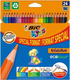 Crayon de couleur "Kids Evolution" set de 24 pièces - Special Format (Blister)