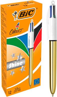 4-kleuren balpen "Shine" medium 1.0mm - Gold