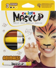 Kindergrime "Mask Up" set van 3 sticks, dermatologisch getest - Animals