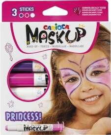 Kindergrime "Mask Up" set van 3 sticks, dermatologisch getest - Princess
