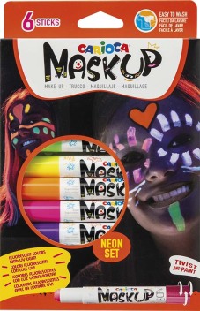 Kindergrime "Mask Up" set van 6 sticks, dermatologisch getest - Neon